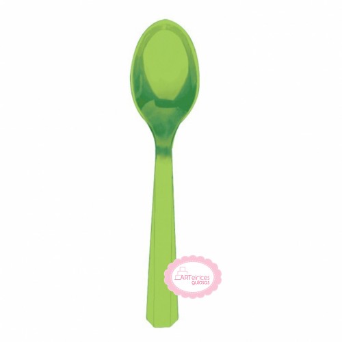 Colheres Reutilizáveis Verde Lima